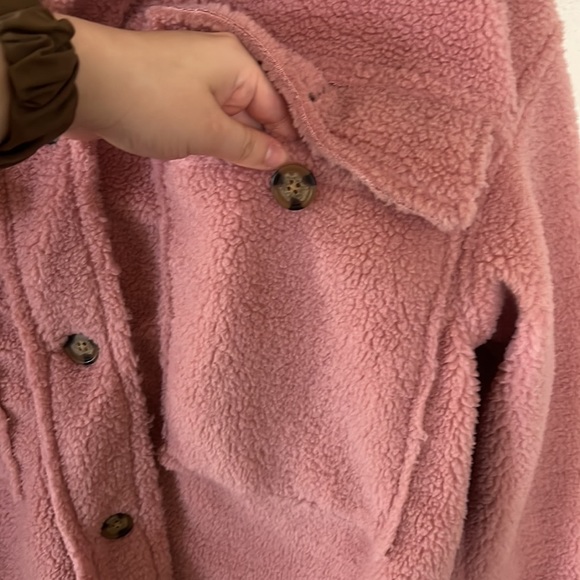 Forever 21 Pink Sherpa Jacket - Picture 4 of 13